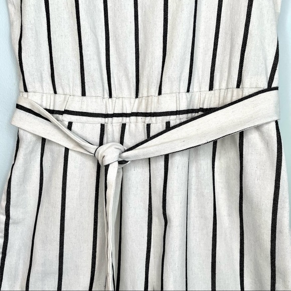 Anthropologie Drew Striped Wide Leg Cropped Jumpsuit Small - Picture 5 of 15